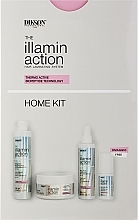 Fragrances, Perfumes, Cosmetics Set - Dikson Illaminaction Home Kit (shmp/300ml + conc/300ml + cr/200ml + spray/80ml)