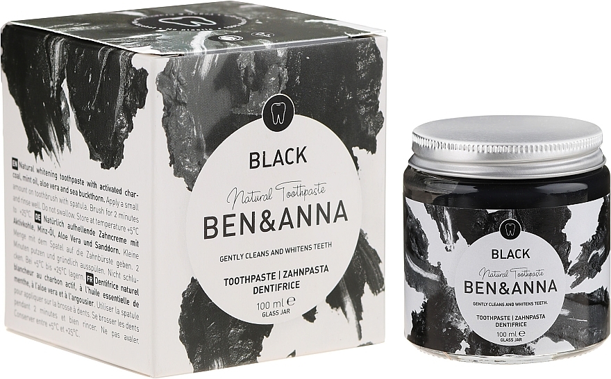 Natural Toothpaste - Ben & Anna Natural Black Toothpaste — photo N1