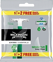 5+2 Disposable Razors - Wilkinson Sword Extra 2 Essential Sensitive — photo N1