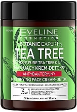 Fragrances, Perfumes, Cosmetics Face Cream - Eveline Cosmetics Botanic Expert Tea Tree Mattifying Face Cream-Detox