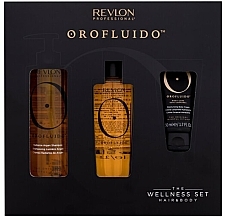 Fragrances, Perfumes, Cosmetics Set - Orofluido The Wellness Set (shampoo/240ml + h/elixir/100ml + b/cream/50ml)