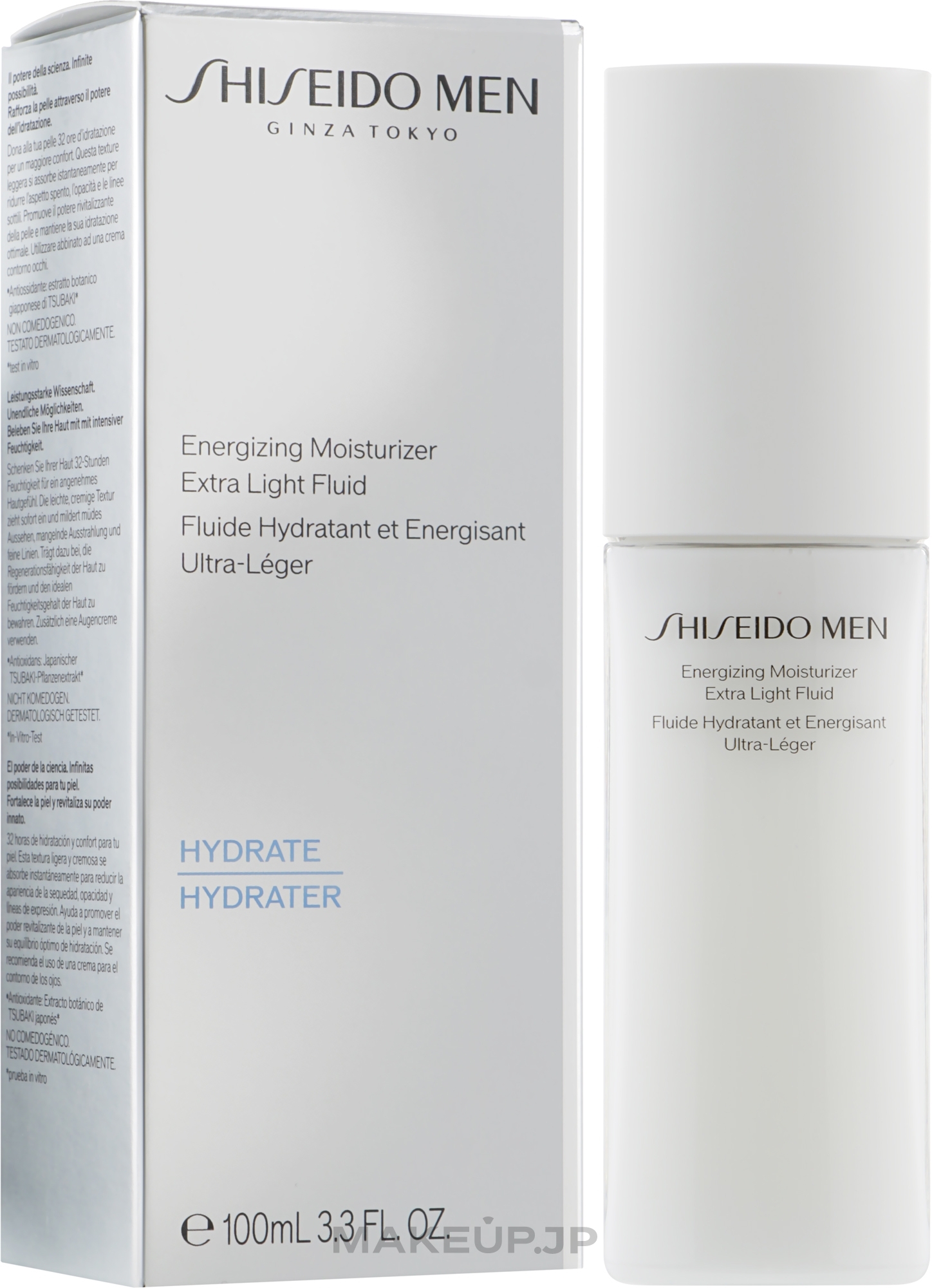 Energizing Moisturizing Face Fluid - Shiseido Men Energizing Moisturizer Extra Light Fluid — photo 100 ml