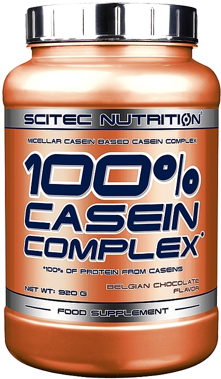 Belgian Chocolate Casein Complex - Scitec Nutrition 100% Casein Complex Belgian Chocolate — photo N2