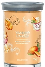 Scented Candle in Glass 'Mango Ice Cream', 2 wicks - Yankee Candle Singnature — photo N1