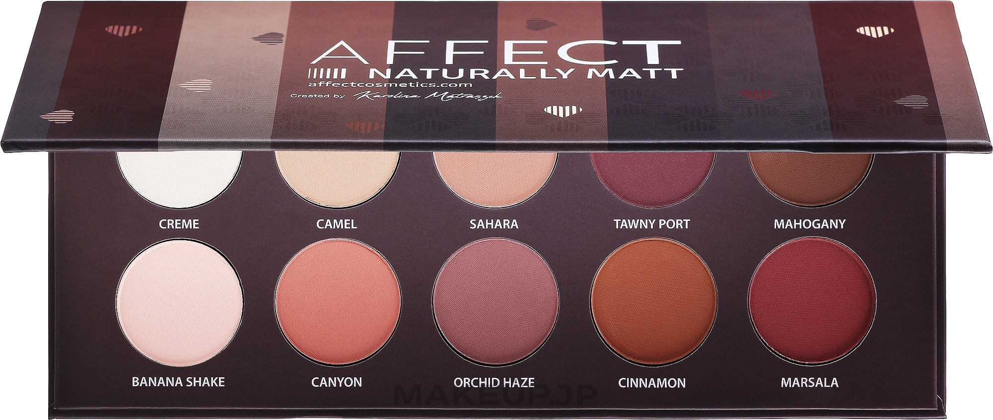 Pressed Eyeshadow Palette - Affect Cosmetics Naturally Matt Eyeshadow Palette — photo 10 x 2 g