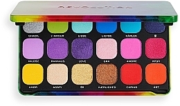 Eyeshadow Palette - Makeup Revolution Forever Flawless Pride We Are Love Eyeshadow Palette — photo N1