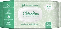 Fragrances, Perfumes, Cosmetics Wet Wipes for Babies 'Aloe Vera', 72 pcs. - Chicolino