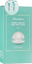 Fragrances, Perfumes, Cosmetics Hand Cream Set with Marine Minerals - JMsolution Marine Luminous Pearl Hand Cream (h/cr/100ml + h/cr/50 ml)