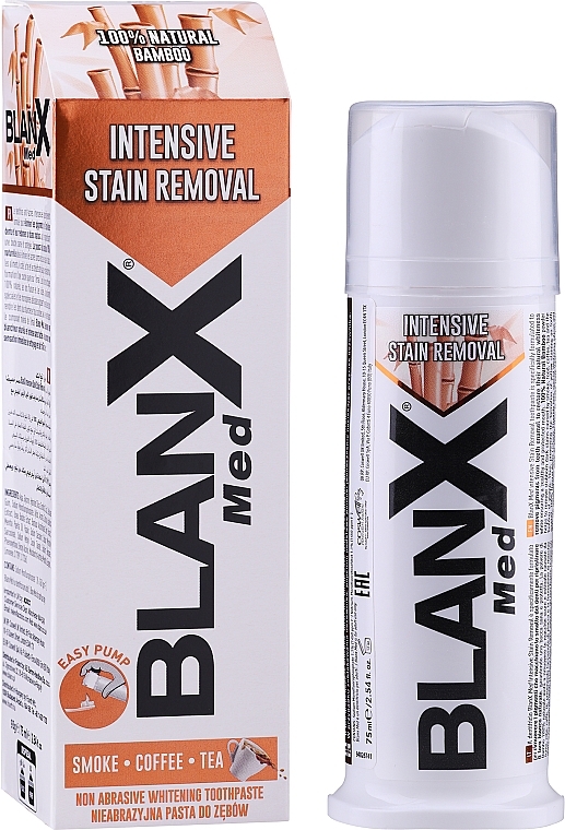 Toothpaste "Intensive Stan Removal" - Blanx Rimuove Le Macchine Stan Removal  — photo N2