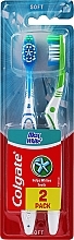 Toothbrush Max White Soft, blue+green - Colgate Max White Soft Polishing Star — photo N1