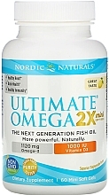 Fragrances, Perfumes, Cosmetics Dietary Supplement with Lemon Taste "Omega 2X + Vitamin D3" - Nordic Naturals Omega 2X Mini With Vitamin D3