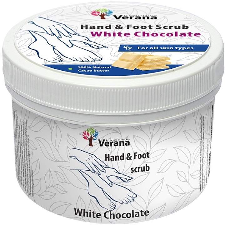 White Chocolate Hand & Foot Scrub - Verana Hand & Foot Scrub White Chocolate — photo N1