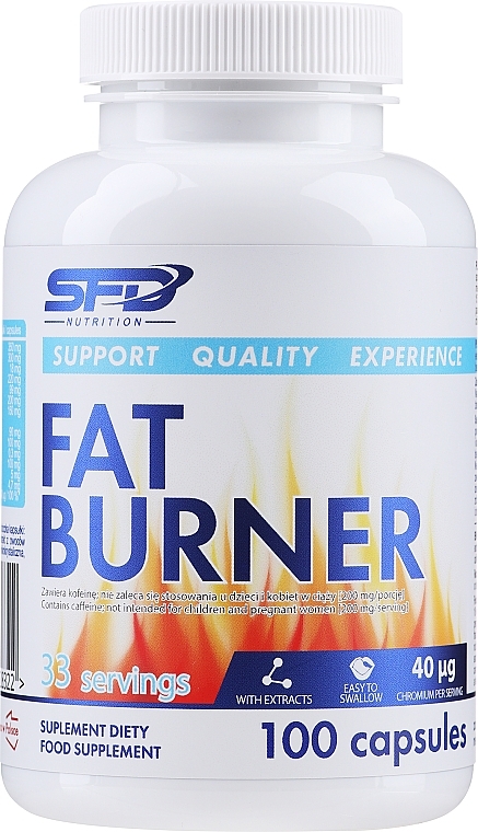 Fat Burner Dietary Supplement - SFD Nutrition Fat Burner — photo N1