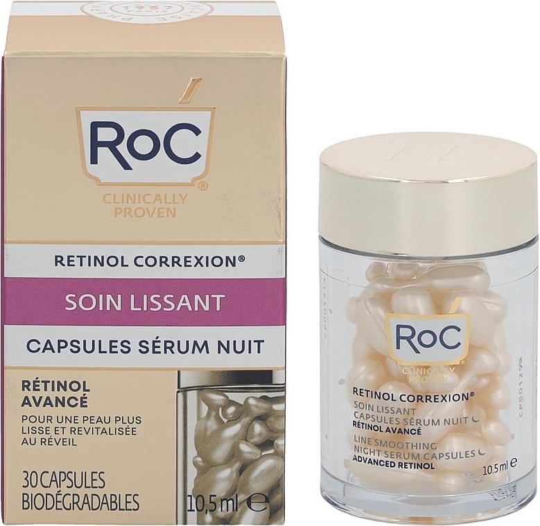 Face Serum - Roc Retinol Correxion Line Smoothing Night Serum — photo N2