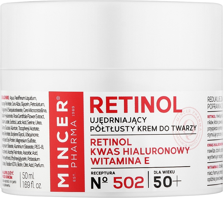 Firming Face Cream 50+ - Mincer Pharma Retinol № 502 — photo N1