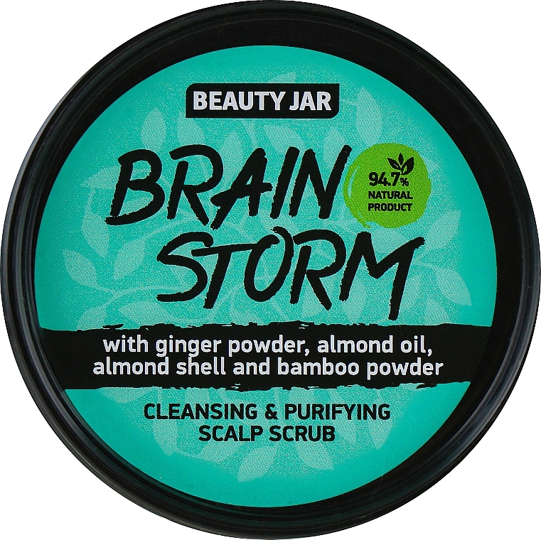 Cleansing Scalp Scrub "Brain Storm" - Beauty Jar Cleansing & Purifying Scalp Scrub — photo N1