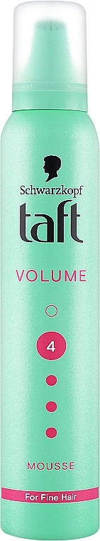 Thin Hair Styling Foam - Schwarzkopf Taft Volume Mousse №4 — photo N1
