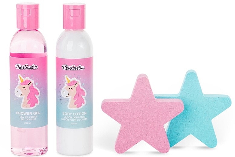 Set, 4 products - Martinelia Little Unicorn Bath & Shower Set — photo N2