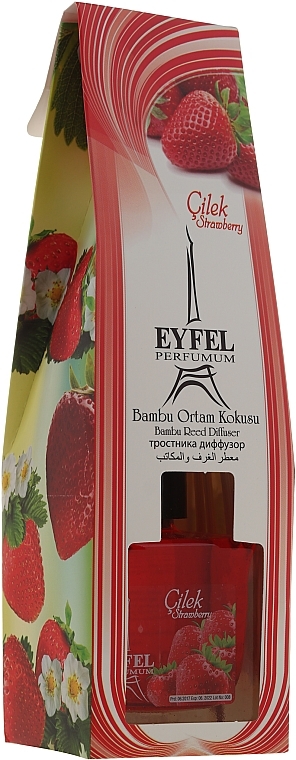 Reed Diffuser "Strawberry" - Eyfel Perfume Reed Diffuser Strawberry — photo N2