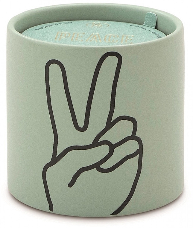 Scented Candle - Paddywax Impressions Ceramic Candle Peace Mint Lavender & Thyme — photo N1