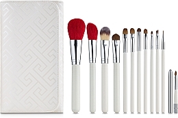 Makeup Brush Set, 12 pcs, white case, WHITE12 - Make Up Me — photo N3