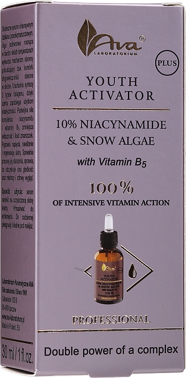 Niacinamide & Snow Algae with Vitamin B5 Youth Activator - Ava Laboratorium Youth Activator Niacinamide & Snow Algae With Vitamin B5 — photo N5