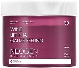 Fragrances, Perfumes, Cosmetics Exfoliating Pads with Red Wine Extract - Neogen Dermalogy Bio-Peel Gauze Peeling Wine
