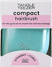 Hair Brush - Tangle Teezer Compact Styler Frosted Teal Chrome — photo N2