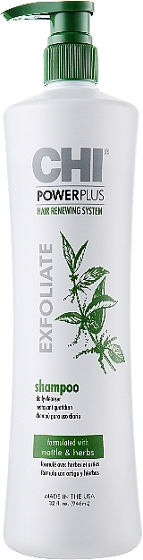 Stimulating Exfoliant Shampoo - Chi Power Plus Shampoo — photo N2