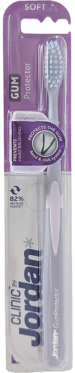 Toothbrush, soft, purple - Jordan Clinic Gum Protector Soft Toothbrush — photo N1