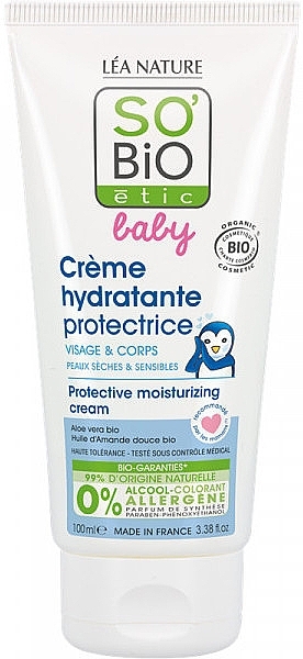 Baby Protective Moisturizing Cream - So'Bio Etic Baby Protective Moisturizing Cream — photo N1