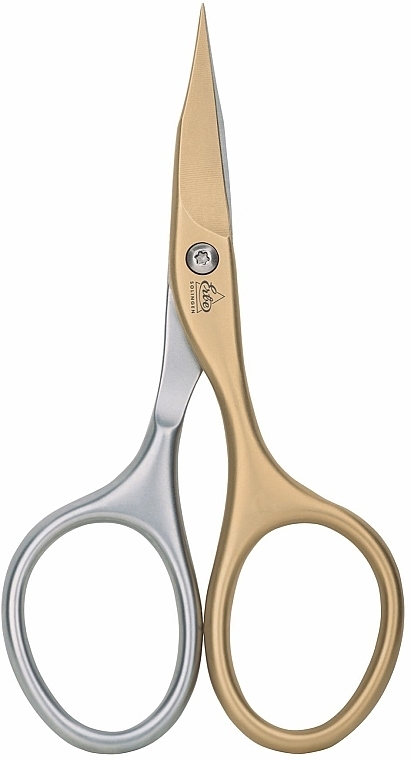 Combination Nail Scissors, gold/silver 81581, 9 cm - Erbe Solingen Titan-Edition Manicure Combi Nail Scissors Gold Silver — photo N1