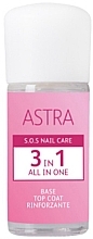 Fragrances, Perfumes, Cosmetics Base Coat - Astra Make-up Sos Nails Care 3 In 1 All In One