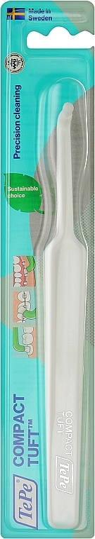 Mono Toothbrush, white - TePe Tuft Toothbrush — photo N1