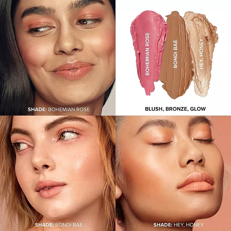 セット - Nudestix Mini Roses & Honey Blush Kit (blush/3x1.8g) — photo N6