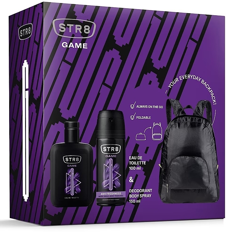 STR8 Game - Set (edt/100ml + deo/150ml + backpack) — photo N1