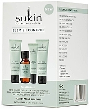 Set - Sukin Blemish Control Kit (face/gel/50ml + toner/50ml + gel/15ml + cr/50ml) — photo N3