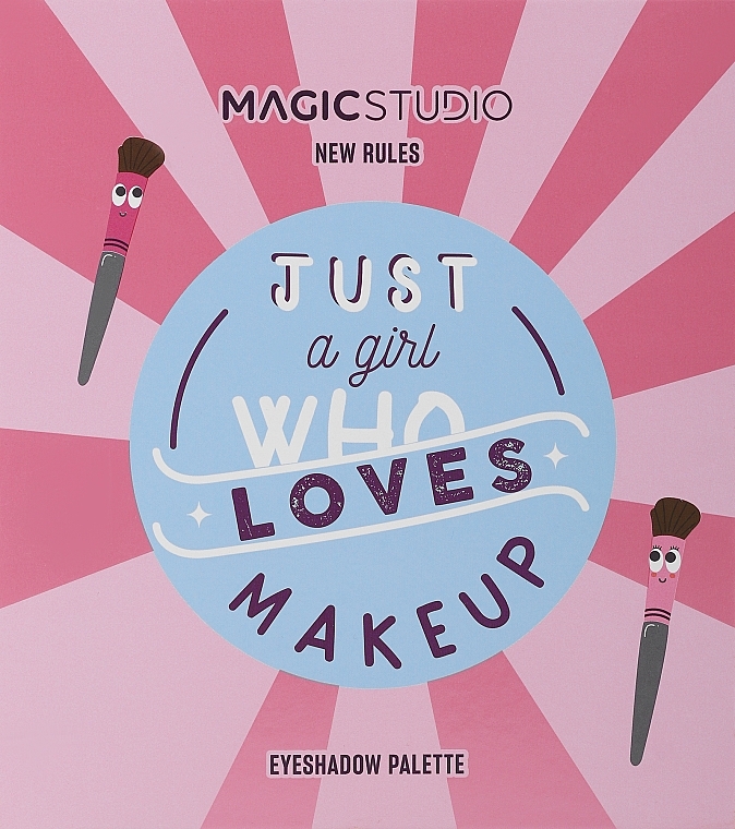 Makeup Eyeshadow Palette - Magic Studio New Rules Just A Girl Who Loves Makeup Eyeshadow Palette — photo N2