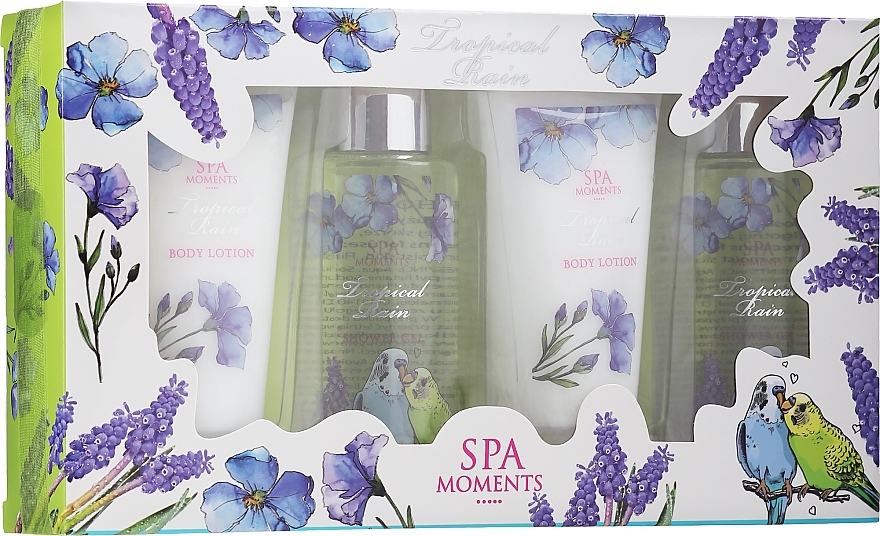 Set - Spa Moments Tropical Rain (sh/gel/2x100ml + b/lot/2x60ml) — photo N1