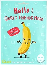 Sheet Mask with Banana Extract - Quret Hello Friends Banana Sheet Mask — photo N2