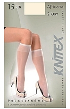 Women Knee-Socks 'Africana', 15 Den, perle - Knittex — photo N1