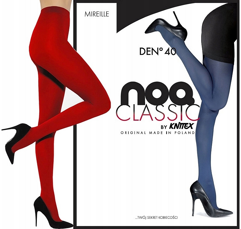 Tights 'Mireille/Maxielle', 40 Den, rosso - Knittex — photo N1