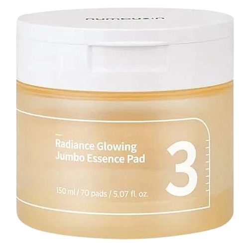 Glowing Toner Pads - Numbuzin No.3 Radiance Glowing Jumbo Essence Pad — photo N1