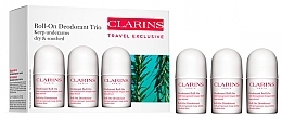 Deodorant Set - Clarins Trio Gentle Care Roll-On Deodorant (deo/3x50ml) — photo N1