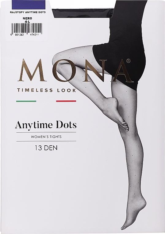 Anytime Dots Tights 13 Den, nero - MONA — photo N1