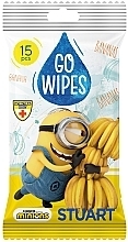 Fragrances, Perfumes, Cosmetics Minions Wet Wipes, Stuart, 15 pcs - Go Wipes