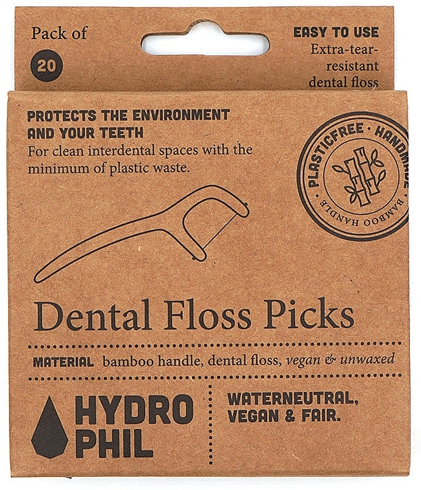 Flosser Dental Floss with Holder - Hydrophil Dental Floss Picks — photo N1