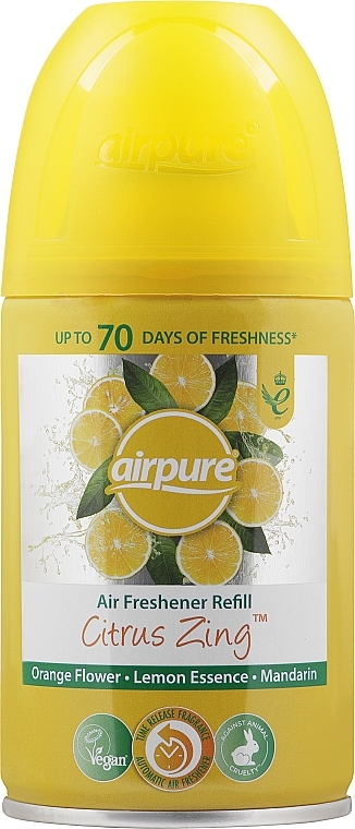 Citrus Zing Air Freshener - Airpure Air-O-Matic Refill Citrus Zing — photo N1