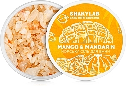 Bath Sea Salt "Mango & Mandarin" - SHAKYLAB Natural Bath Salt — photo N2