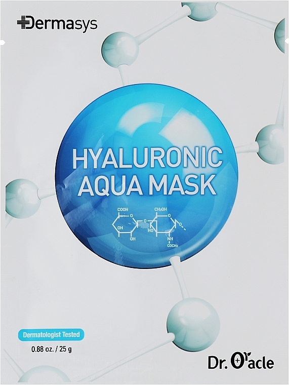 Microfiber Face Mask with Hyaluronic Acid - Dr. Oracle Dermasys Hyaluronic Aqua Mask — photo N2